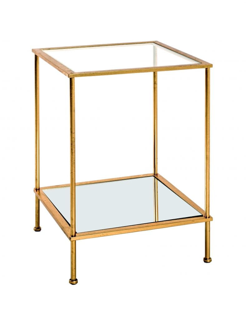 Mørtens Furniture Odkladací stolík Anite II, 55 cm, zlatá